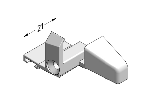 Endkappe Wetterschenkel 15 - Bautiefe 70mm